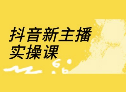 抖音新主播实操课，直播间流量运营线上实操课(18节)-泱泱学习社