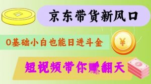 最新京东短视频带货代运营秘籍,轻松躺挣【揭秘】-泱泱学习社