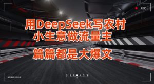 用DeepSeek写小生意做流量主，篇篇都是大爆文-泱泱学习社