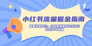 小红书流量掘金指南：直播间高转化：从场景搭建到话术设计，月销30W秘籍-泱泱学习社