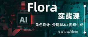 Flora实战课：角色设计+分镜脚本+视频生成，一条龙玩转AI创意-泱泱学习社