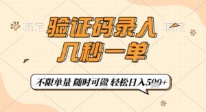 验证码录入，几秒钟一单，只需一部手机即可开始，随时随地可做，每天5张+【揭秘】-泱泱学习社