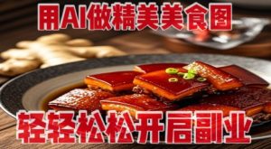 用AI做精美美食图，无需专业设备拍摄，轻轻松松开启副业-泱泱学习社