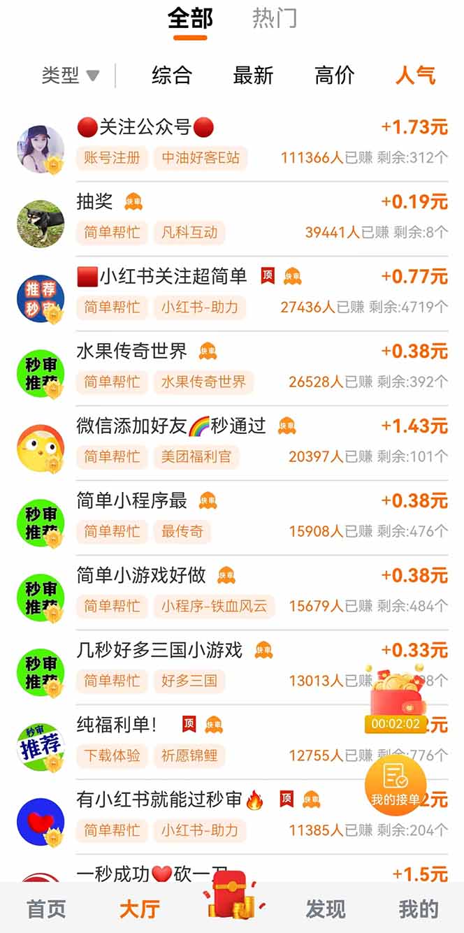 零撸小项目免费分享 点赞助力 无任何门槛 手机随时可做  单日收益200＋-泱泱学习社