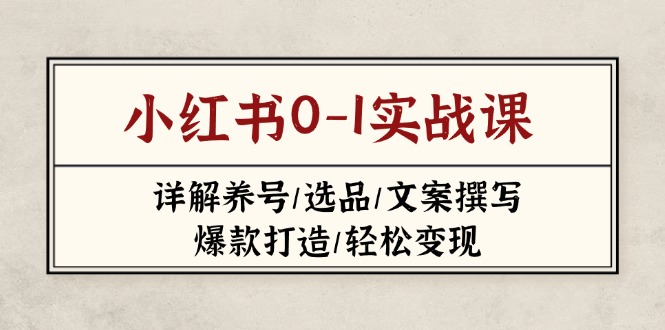小红书0-1实战课(2023-2025-泱泱学习社