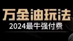 2024最牛强付费，万金油强付费玩法，干货满满，全程实操起飞(更新25年04月)-泱泱学习社