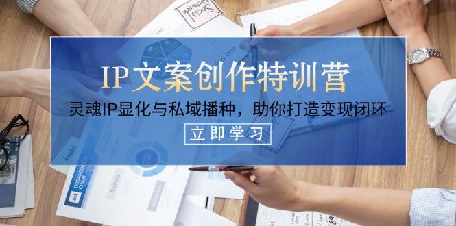 IP文案创作特训营，灵魂IP显化与私域播种，助你打造变现闭环(14节课)-泱泱学习社