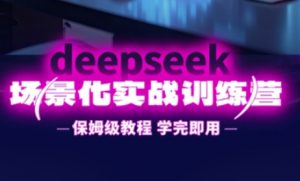 DeepSeek场景化实战训练营,保姆级教程,学完即用,手把手教你用DeepSeek提升效率-泱泱学习社