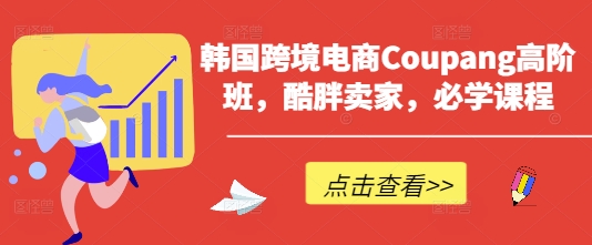 韩国跨境电商Coupang高阶班，酷胖卖家，必学课程-泱泱学习社