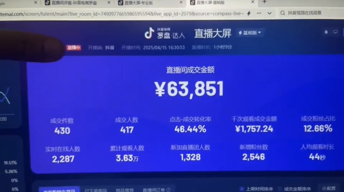 抖音破价直播，靠不露脸读稿子， 日入多张，100%起号-泱泱学习社
