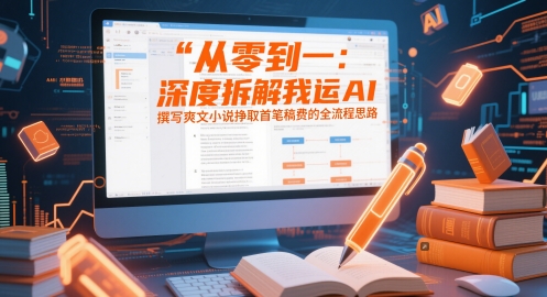 从零到一：深度拆解我运用AI撰写爽文小说挣取首笔稿费的全流程思路-泱泱学习社