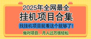 最新2025年挂机项目合集，一套课程全部讲完，找项目看这一个课程就够了！-泱泱学习社