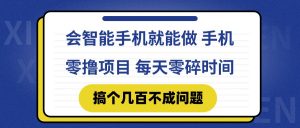 会智能手机就能做 手机零撸项目，有快手就可以做，每天零碎时间搞个几...-泱泱学习社