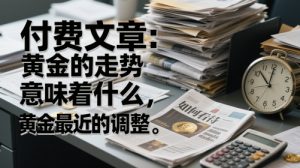 付费文章：黄金的走势意味着什么，如何看待黄金最近的调整-泱泱学习社