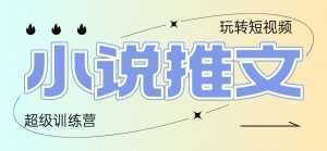 2025小说推文训练营，只需复制，粘贴，小白轻松日入100+-泱泱学习社