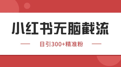 小红书只要你有同行就能获客，独家野路子获客玩法，暴力截流【揭秘】-泱泱学习社
