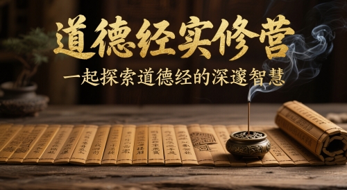 道德经实修营，一起探索道德经的深邃智慧-泱泱学习社