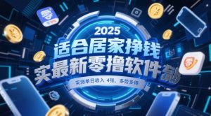 适合居家挣钱2025最新零撸软件，实测单日收入4张，多劳多得 一部手机即可操作【揭秘】-泱泱学习社