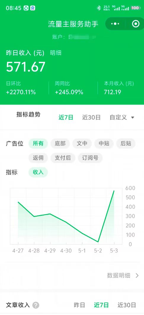 最新公众号托管躺赚项目，操作简单，只需复制粘贴，小白每天花五分钟，…-泱泱学习社