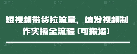 短视频带货拉流量，编发视频制作实操全流程(可搬运)-泱泱学习社