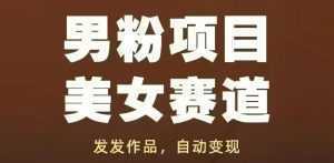 男粉项目美女赛道，发发作品，轻松获流自动变现-泱泱学习社