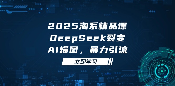 2025 淘系精品课，DeepSeek 裂变，AI 爆图，暴力引流-泱泱学习社