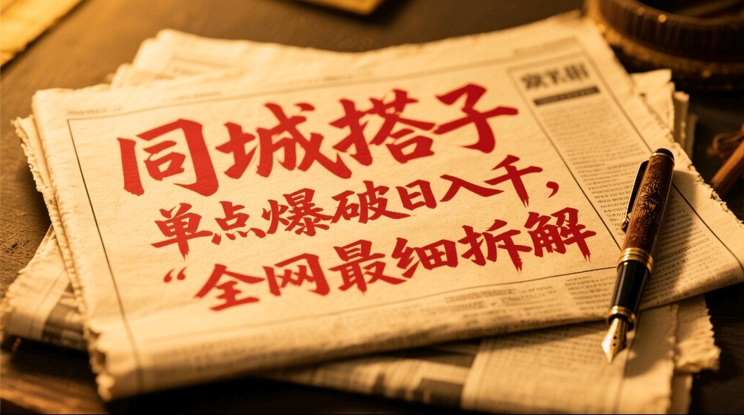 同城搭子群19.9单点爆破日入千，搭子组局月入万，全网最细拆解-泱泱学习社