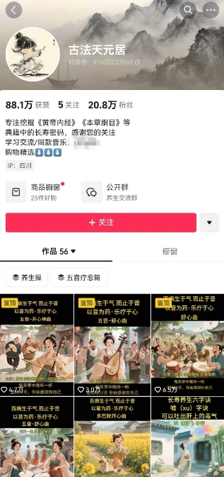 古法五音养生教程，五音疗愈的视频的制作方法，2-4小时就能学会，作者10天涨粉10W-泱泱学习社