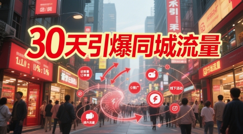 30天引爆同城流量：团购篇 认知篇 流量篇 来客篇 达人篇 老板人设IP篇 投流篇-泱泱学习社