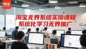淘宝无界系统实操课程，系统化学习无界推广-泱泱学习社