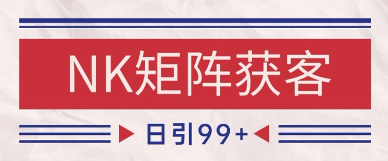 小红书某音NK赛道引流获客 自热矩阵日引200+【揭秘】-泱泱学习社