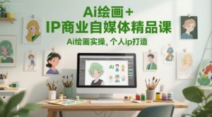 Ai绘画+IP商业自媒体精品课，Ai绘画实操，个人ip打造-泱泱学习社
