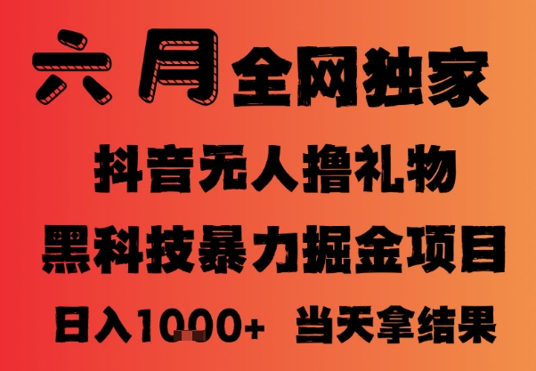 25年6月抖音无人直播最新暴力撸音浪掘金，小白可做，可批量矩阵放大，长期稳定日入1k+【揭秘】-泱泱学习社