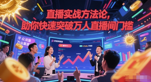 直播实战方法论，助你快速突破万人直播间门槛-泱泱学习社