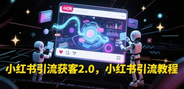小红书引流获客2.0，小红书引流教程-泱泱学习社