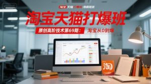 淘宝天猫打爆班原创高阶技术第69期：淘宝从0到爆-泱泱学习社