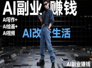AI改变生活(Ai写作+AI绘画+Ai视频)，AI副业挣钱-泱泱学习社
