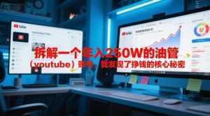付费文章：拆解一个年入250W的油管(youtube)账号，我发现了挣钱的核心秘密-泱泱学习社