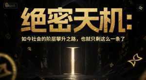 付费文章：绝密天机：如今社会的阶层攀升之路，也就只剩这么一条了-泱泱学习社