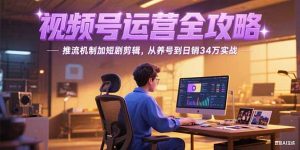 2025视频号运营全攻略，推流机制加短剧剪辑，从养号到日销34万实战-泱泱学习社
