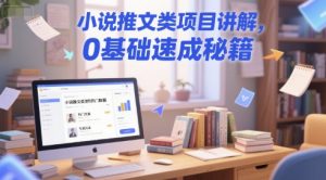 小说推文类项目讲解，0 基础速成秘籍-泱泱学习社