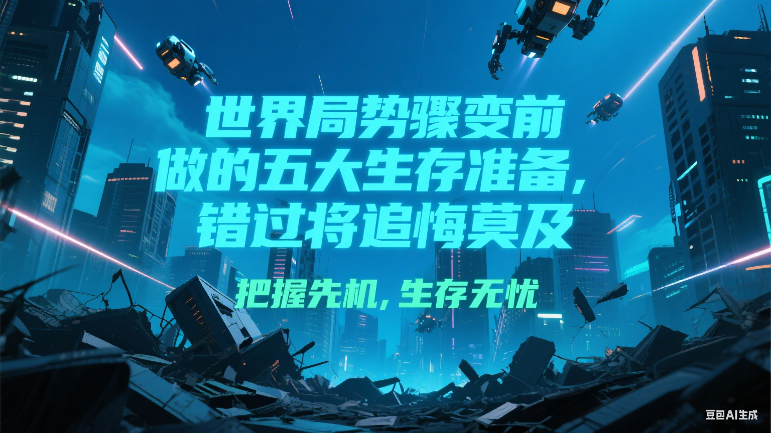 付费文章《世界局势骤变前必做的五大生存准备，错过将追悔莫及》-泱泱学习社