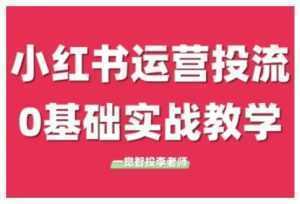 小红书运营投流，小红书广告投放从0到1的实战课，学完即可开始投放(更新)-泱泱学习社