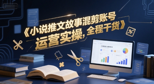 小说推文故事混剪账号运营实操，全程干货-泱泱学习社