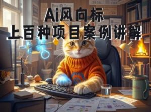 Ai风向标-附100种项目案例玩法-0基础小白到大神ai视频商业应用教学-泱泱学习社