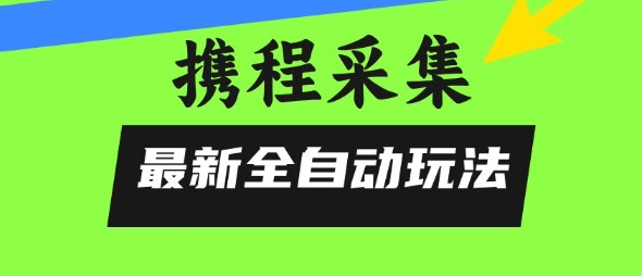 携程信息采集全自动玩法，0风控，无脑开干【揭秘】-泱泱学习社