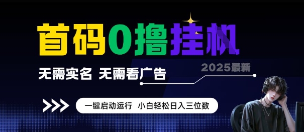 首码0撸全自动挂G项目，无需实名无需看广告，小白轻松日入3位数，多号短阵收益无上限【揭秘】-泱泱学习社