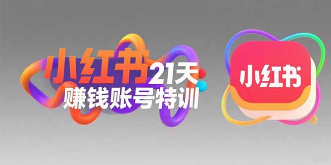 小红书21天赚钱账号特训：黄金定位技巧，高转粉文案创作，科学引流策略-泱泱学习社