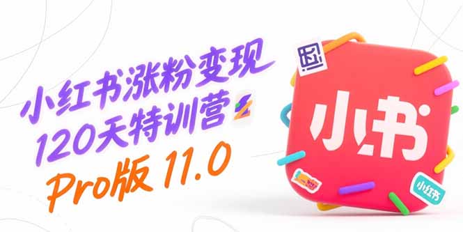 小红书涨粉变现120天特训营Pro版11.0：从0到1掌握平台运营,内容制作和变现-泱泱学习社