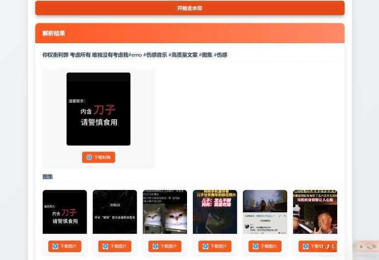 聚合短视频解析去水印源码(有后台)自适应双端-泱泱学习社
